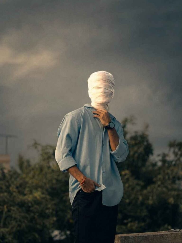 White Bandage Face Editing